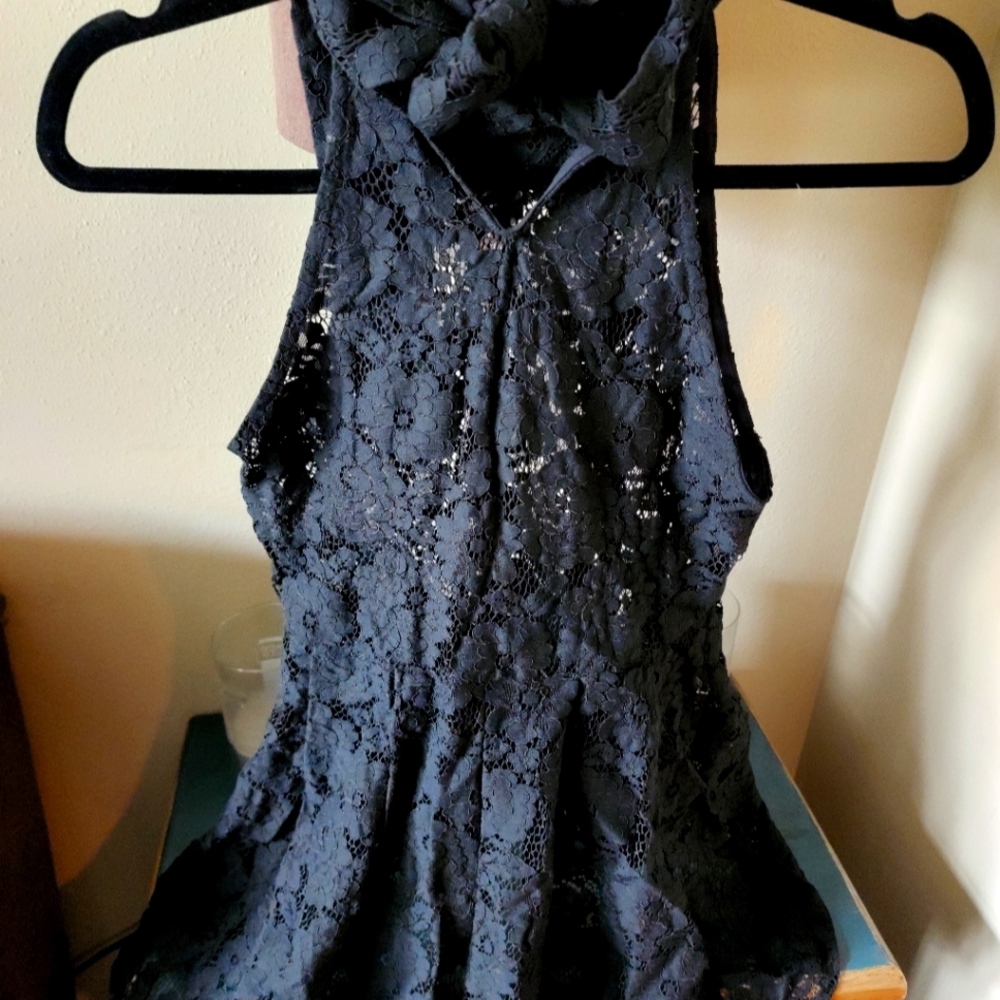 Lace Halter Tee- Small
